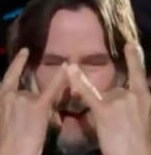 Oh, To Be Keanu Reeves Getting Straddled by Jonathan Groff